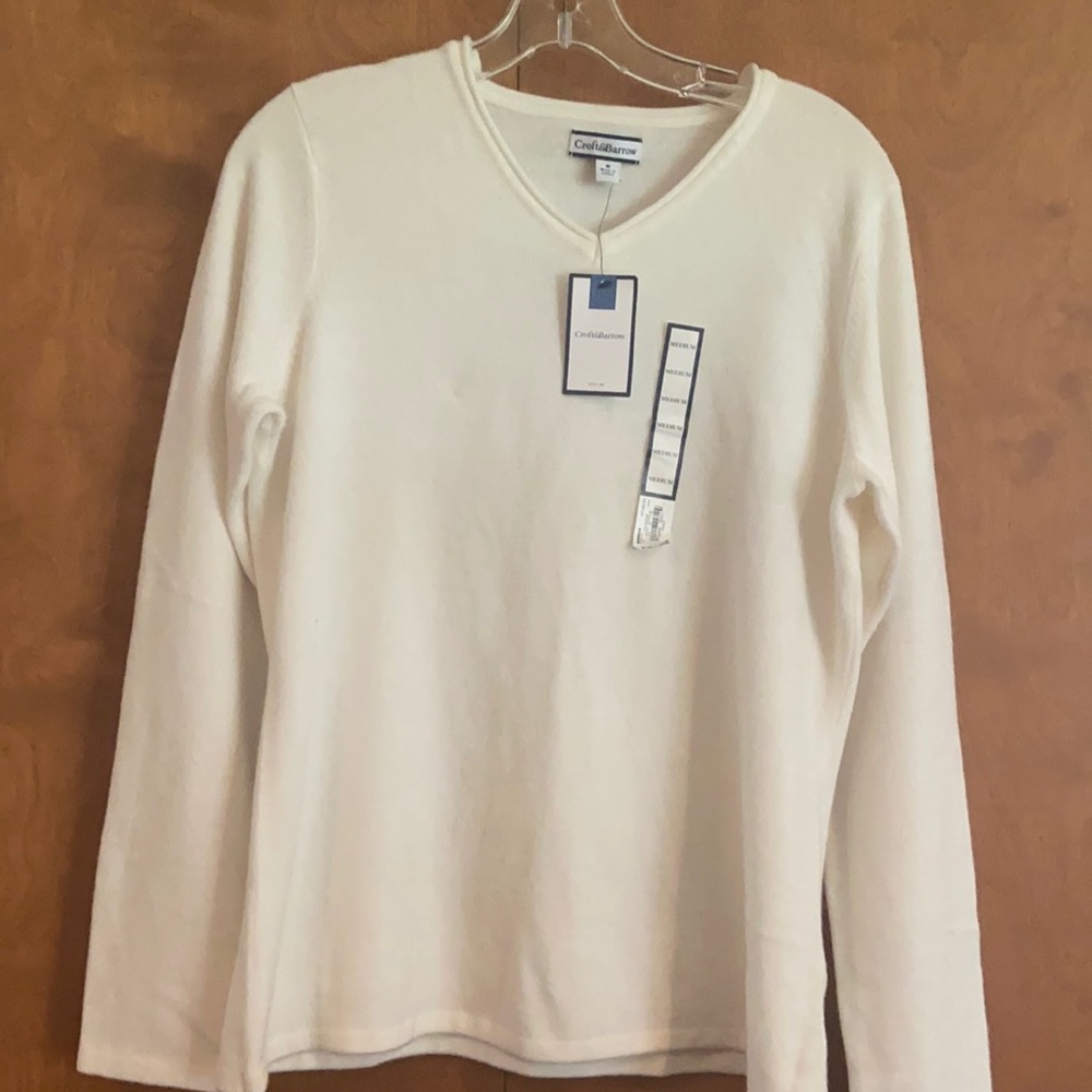NWT Croft&Barrow Sweater Off White Size M